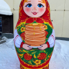 Надувная Матрёшка с блинами на Масленицу - Производственное предприятие АЭРО - Пневмокаркасные шатры и палатки,  надувные рекламные конструкции, надувные сцены, арки  и пневмокостюмы
