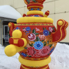 Надувной самовар "Городецкая роспись" - Производственное предприятие АЭРО - Пневмокаркасные шатры и палатки,  надувные рекламные конструкции, надувные сцены, арки  и пневмокостюмы