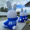 Надувная фигура "Заяц" - Производственное предприятие АЭРО - Пневмокаркасные шатры и палатки,  надувные рекламные конструкции, надувные сцены, арки  и пневмокостюмы
