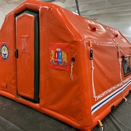 Надувная палатка для спасателей, МЧС с надувной дверью - Производственное предприятие АЭРО - Пневмокаркасные шатры и палатки,  надувные рекламные конструкции, надувные сцены, арки  и пневмокостюмы