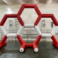 Надувная фигура Ромб для гонок дронов - Производственное предприятие АЭРО - Пневмокаркасные шатры и палатки,  надувные рекламные конструкции, надувные сцены, арки  и пневмокостюмы