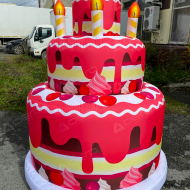 Удивительный гигантский надувной торт - Производственное предприятие АЭРО - Пневмокаркасные шатры и палатки,  надувные рекламные конструкции, надувные сцены, арки  и пневмокостюмы