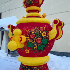 Надувная фигура  "Самовар с земляникой" - Производственное предприятие АЭРО - Пневмокаркасные шатры и палатки,  надувные рекламные конструкции, надувные сцены, арки  и пневмокостюмы