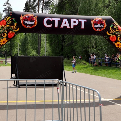 Надувные арки старт-финиш "Хохлома" - Производственное предприятие АЭРО - Пневмокаркасные шатры и палатки,  надувные рекламные конструкции, надувные сцены, арки  и пневмокостюмы
