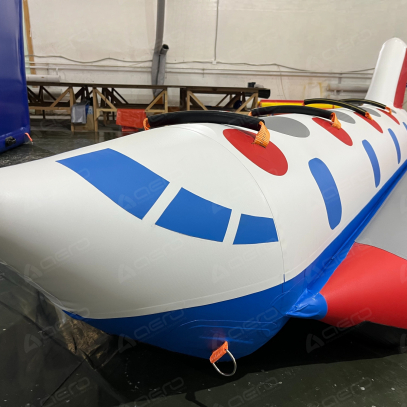 Надувной аттракцион банан Самолёт - Производственное предприятие АЭРО - Пневмокаркасные шатры и палатки,  надувные рекламные конструкции, надувные сцены, арки  и пневмокостюмы