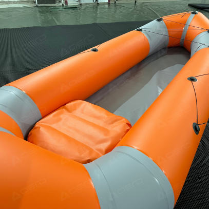 Надувной пакрафт "оранжево-серый" - Производственное предприятие АЭРО - Пневмокаркасные шатры и палатки,  надувные рекламные конструкции, надувные сцены, арки  и пневмокостюмы